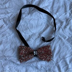 Sparkle Rhinestone Bow Tie Pink Silver Black Formal Bow Tie